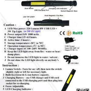 PA1116 2IN LED FOCUS ADJUSTABLE FLASHLIGHT